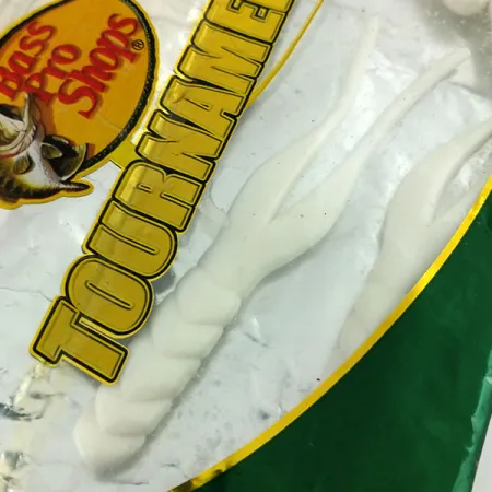 Bass Pro Shops Tournament Series Flicker Guminukas, Balta, 10cm, #9659