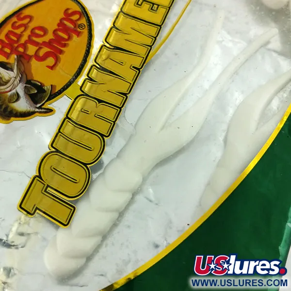 Bass Pro Shops Tournament Series Flicker Guminukas, Balta, 10cm, #9659