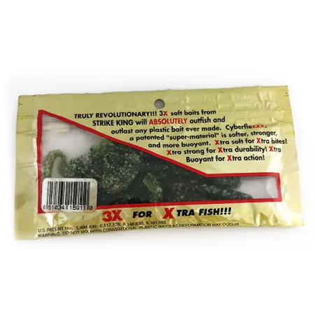 Strike King Ribbon Tail Worm guminukas, Watermelon/Chart, 15cm, #9663