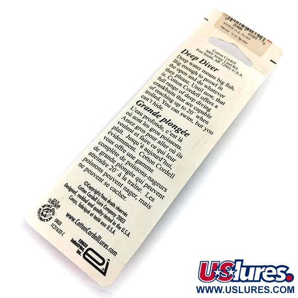 Cotton Cordell Deep Diver Vobleris, Tiger, 7g, Giliai neriantis, #9672