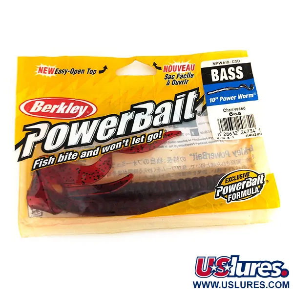 Berkley Powerbait Power Worm masalas, Cherryseed, 25cm, #9735