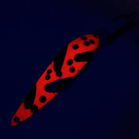 Acme Fiord Spoon Blizgė, Nikelis/Oranžinė/Juoda, 11g, Glow, #9798