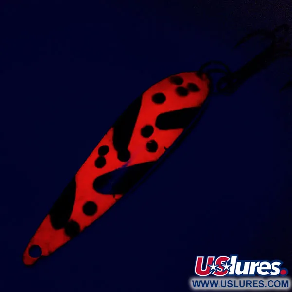 Acme Fiord Spoon Blizgė, Nikelis/Oranžinė/Juoda, 11g, Glow, #9798