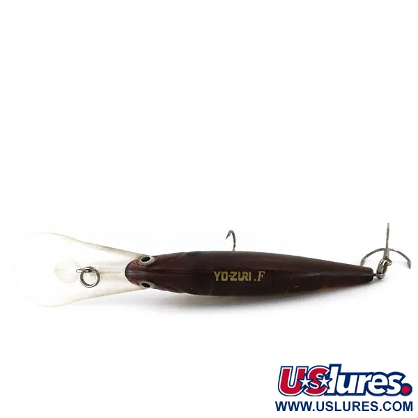 YO-ZURI Crankin Shad Vobleris, Auksinis-Rudas, 11g, Giluminis, #9811
