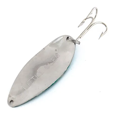 Acme Little Cleo Blizgė, Nikelis / Žalia, 35g, Žalvaris, #9827