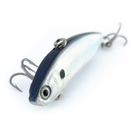 YO-ZURI Crystal VIBE Vobleris, Sidabrinis/Mėlynas, 12g, Lipless, #9843