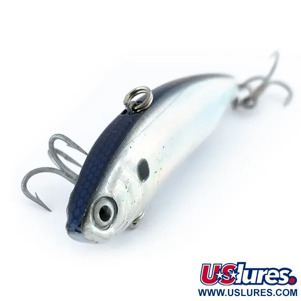 YO-ZURI Crystal VIBE Vobleris, Sidabrinis/Mėlynas, 12g, Lipless, #9843