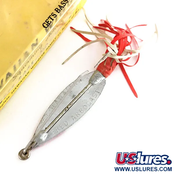 Fred Arbogast 3 Hawaiian Blizgė, Raudona-Balta, 16g, Apsauga, #9846