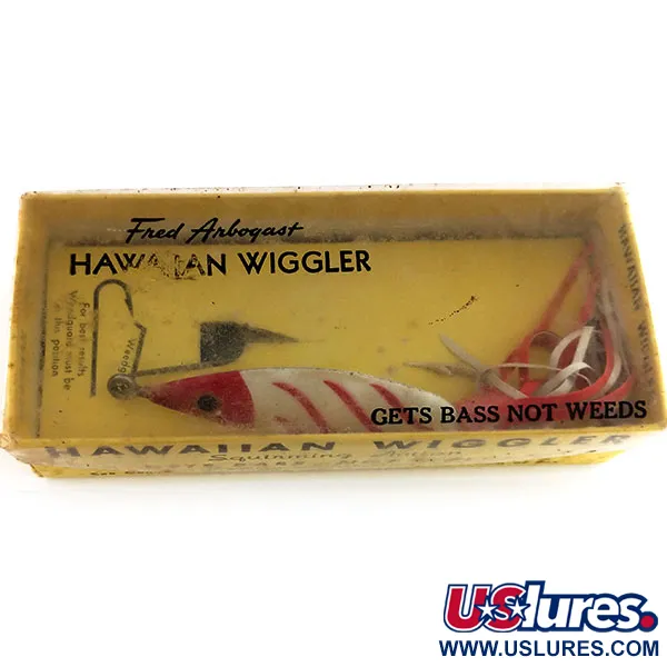 Fred Arbogast 3 Hawaiian Blizgė, Raudona-Balta, 16g, Apsauga, #9846