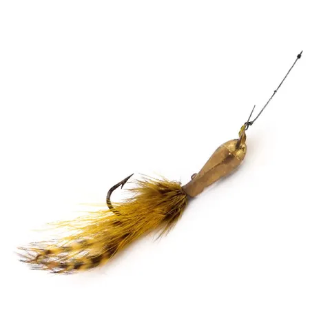 South Bend Dart-Oreno Blizgė, Žalvaris, 21g, Plunksnų Uodega, #9848