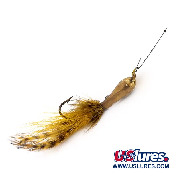 South Bend Dart-Oreno Blizgė, Žalvaris, 21g, Plunksnų Uodega, #9848