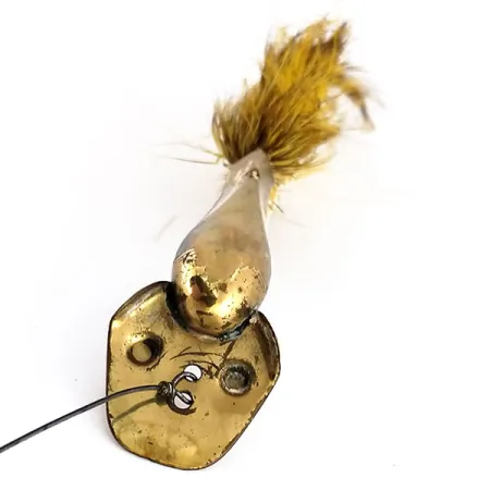 South Bend Dart-Oreno Blizgė, Žalvaris, 21g, Plunksnų Uodega, #9848