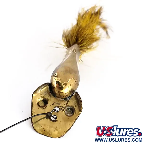 South Bend Dart-Oreno Blizgė, Žalvaris, 21g, Plunksnų Uodega, #9848