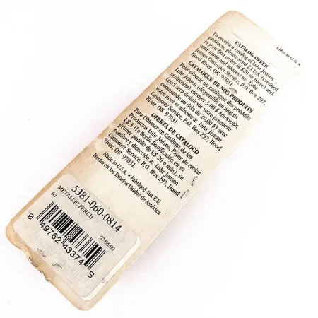 Luhr Jensen Nordic #60 Casting jig'as, Metal Tiger, 56g, Vintažas, #9855