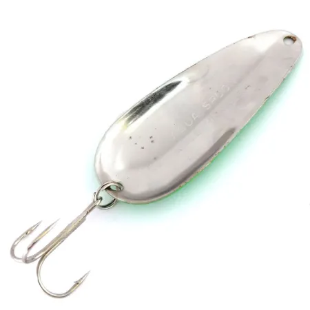 Nebco Aqua Spoon Blizgė, Žalia/Juoda/Nikelis, 14g, UV-reaguoj., #9890