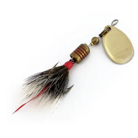 Mepps Aglia 1 dressed (squirrel tail) 1970s Sukrė, Aukso, 3.5g, #9912