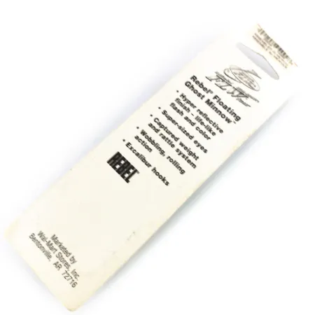 Rebel Floater Ghost Minnow Vobleris, Ghost, 7g, Barškutis, #9919