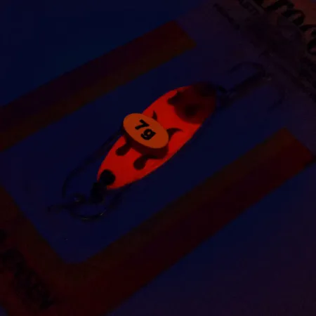 Luhr Jensen Krocodile Vartiklė, Raudona/Juoda, 7g, Vintage, #9921