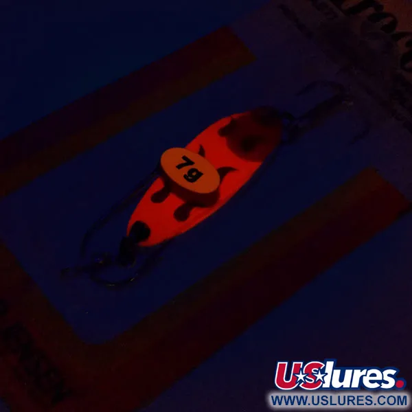 Luhr Jensen Krocodile Vartiklė, Raudona/Juoda, 7g, Vintage, #9921