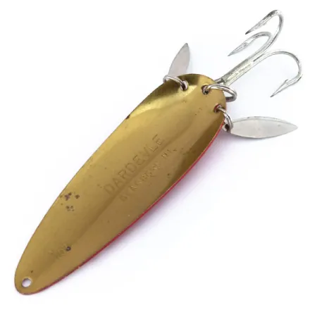 Dardevle Klicker Blizgė, Raudona / Balta / Žalvaris, 28g, Klaksintis, #9928