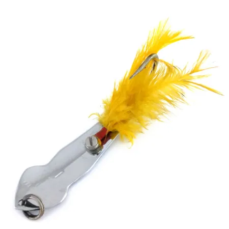 Tony Accetta Pet Spoon 15 Blizgė, Nikelis, 14g, Plunksnos, #9936