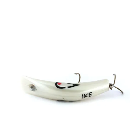 Lazy Ike Vobleris, Baltas perlas, 6g, Banano forma, #9990